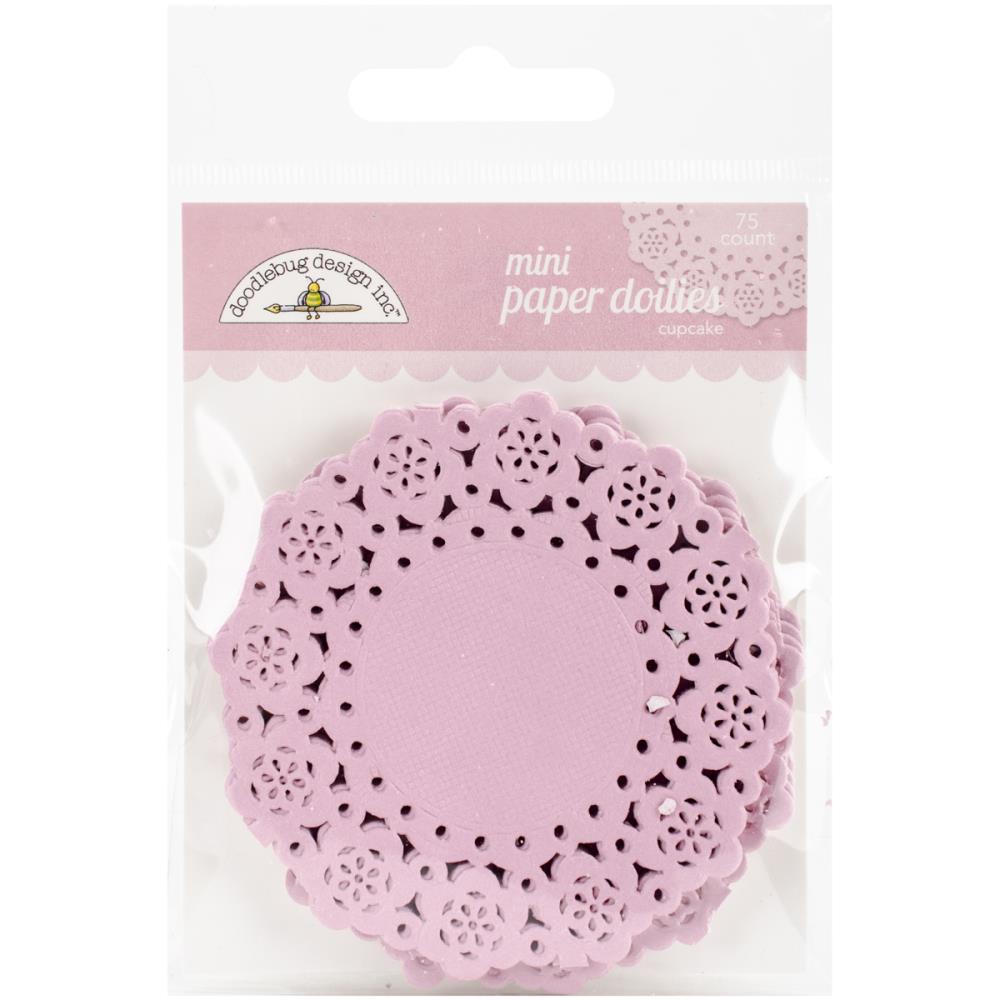 New Doodlebug Mini Doilies 3" 75/Pkg Cupcake