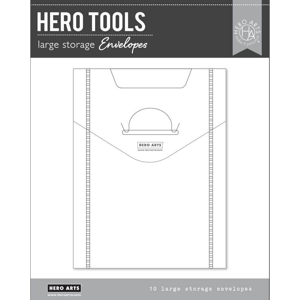 New Hero Arts Storage Envelopes 7"X9" (8 PACK)