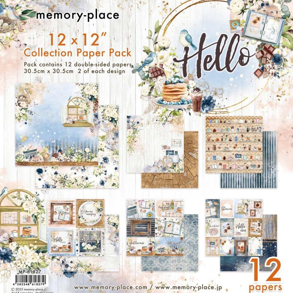 New Memory Place Collection Pack 12"X12" Hello