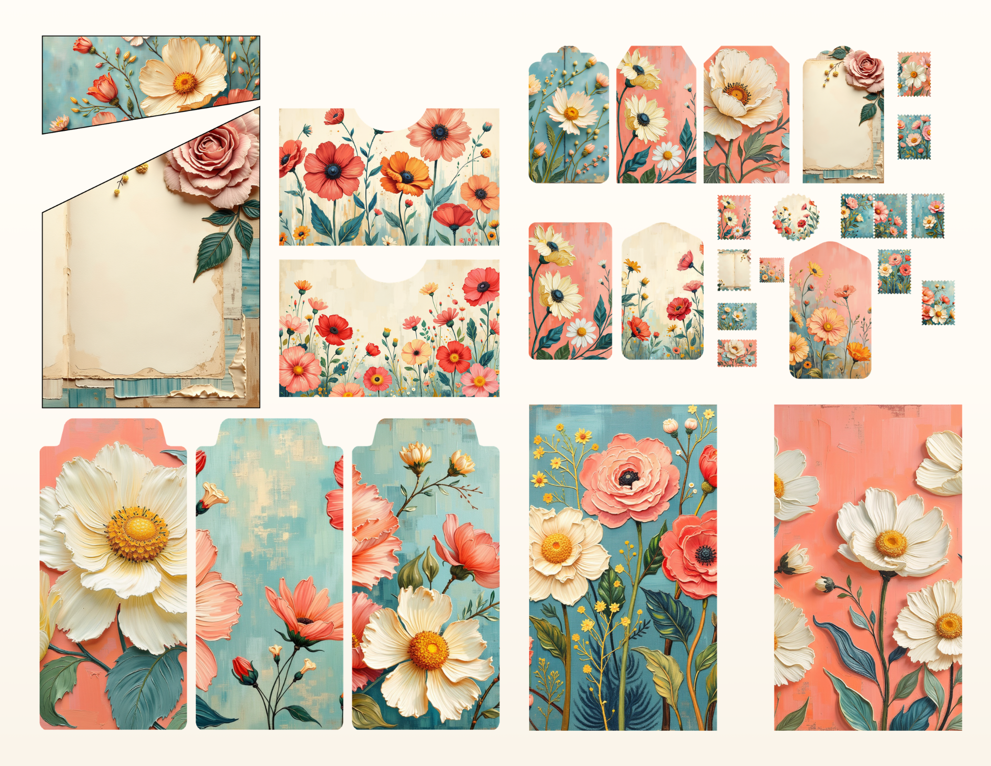 E’s Timeless In Teal Digital Download – 102 Page Journal & Ephemera Collection