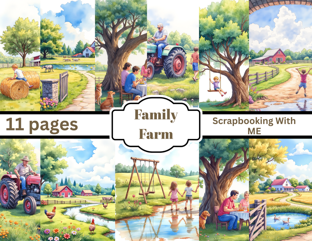 Family Farm – Cozy Country Life Journal Pages | Digital PDF Kit