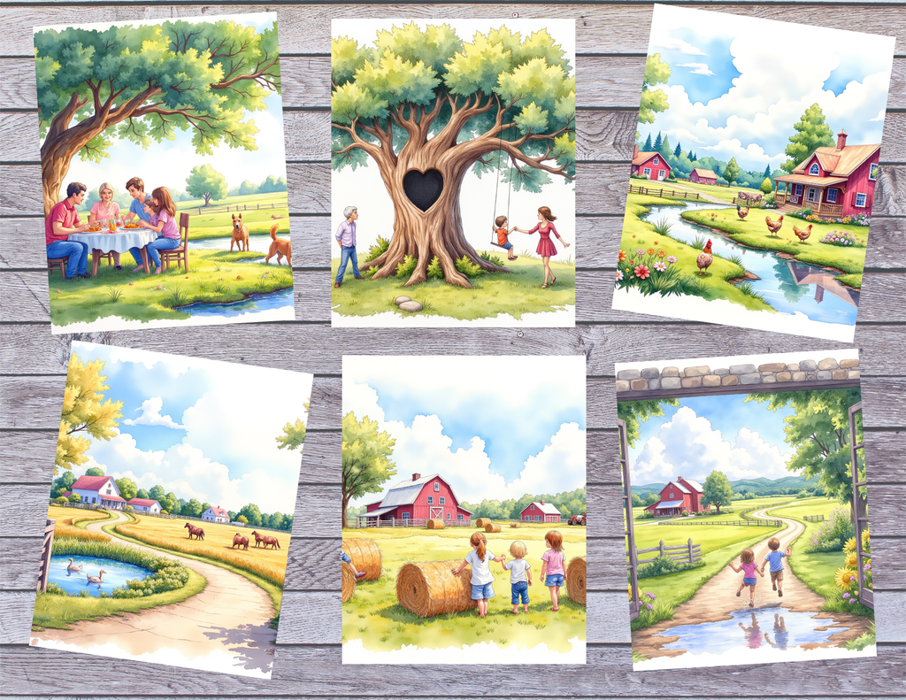 Family Farm – Cozy Country Life Journal Pages | Digital PDF Kit