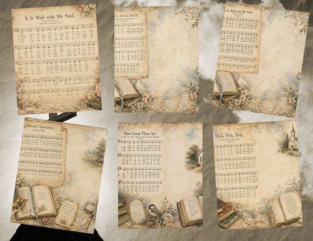 PRINT & SHIP A Hymnal & A Hallelujah Kit ~ 12 pages by Melina