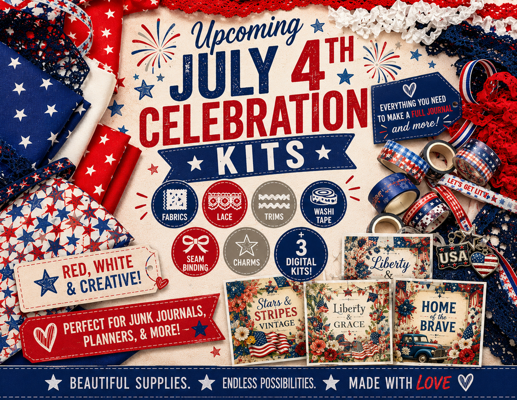 NEW! 250 Year 4th of July Celebration Journal Kits - Only 20 available