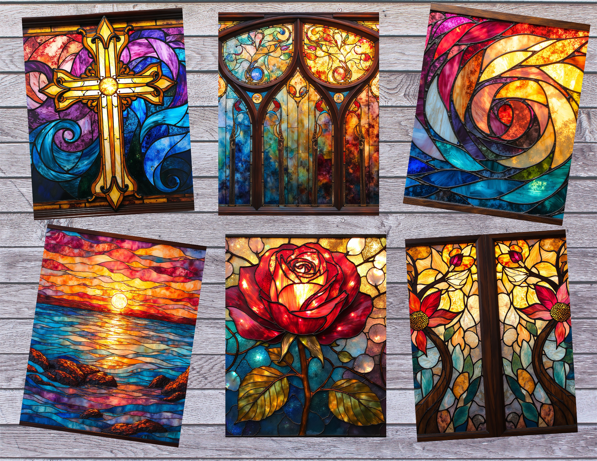 NEW Stained Glass Crosses – 18 Pages by ELISHA