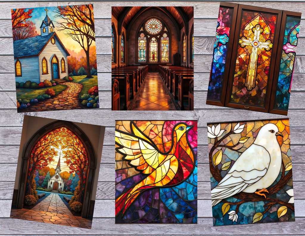 NEW Stained Glass Crosses – 18 Pages by ELISHA