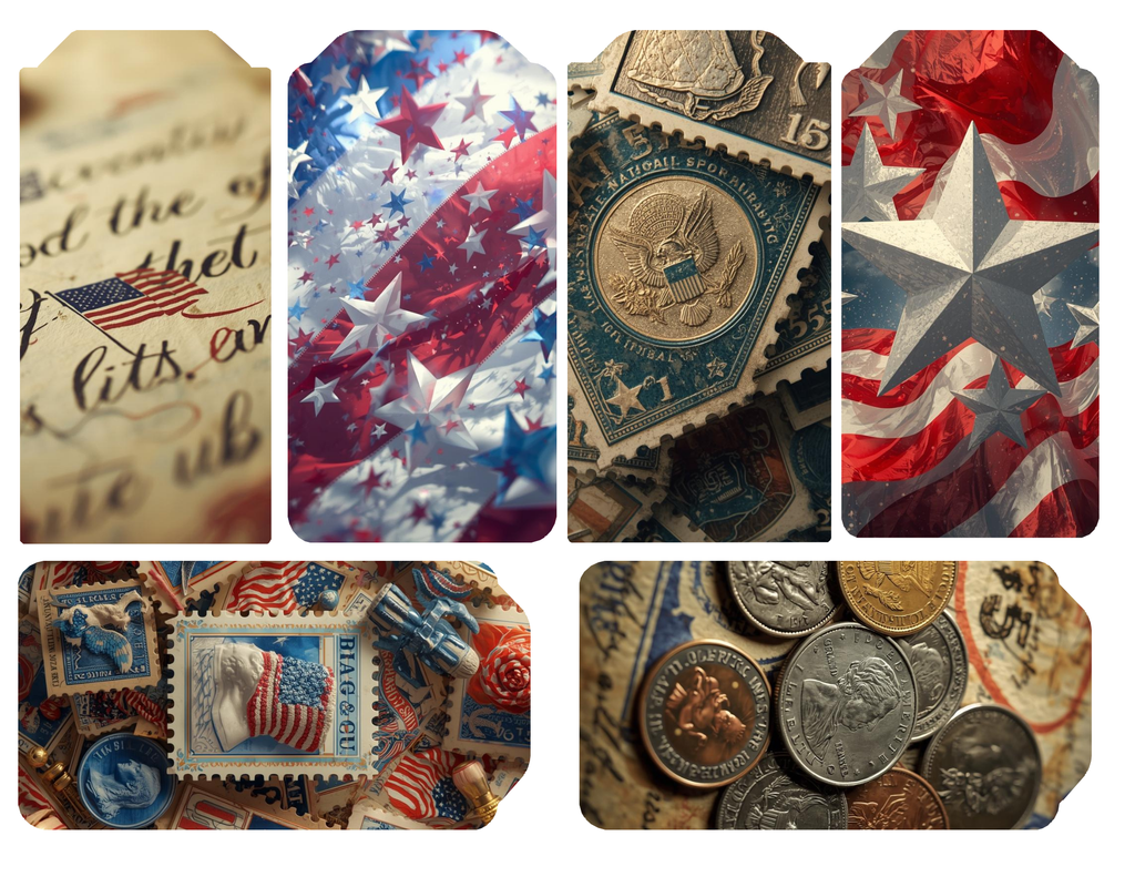 Vintage and Patriotic Digital Download by Elisha 21 pages