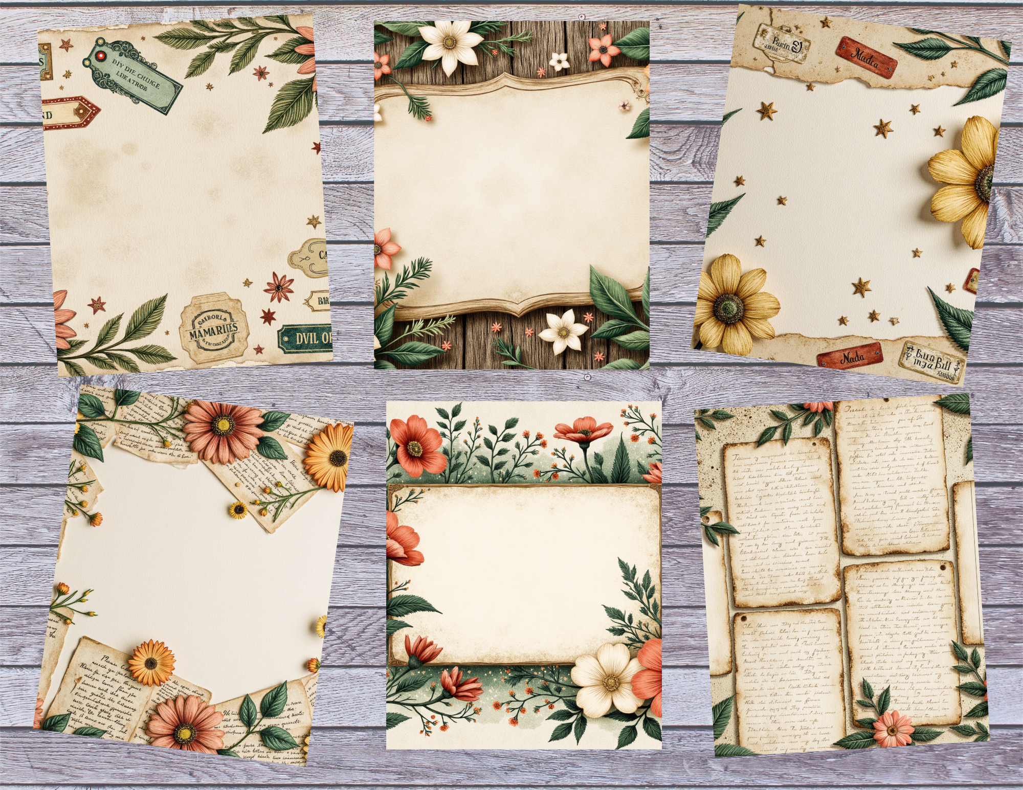 New! Letters from the Garden 19 pages, Digital by Elisha