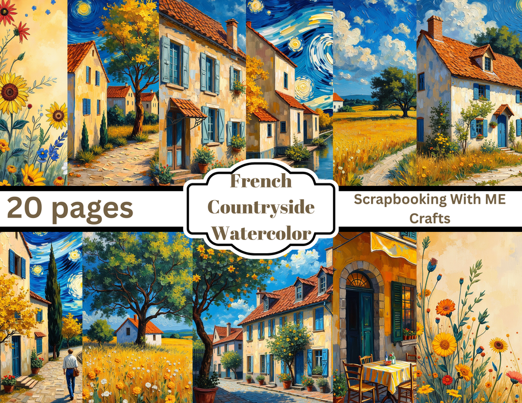 French Countryside Watercolor