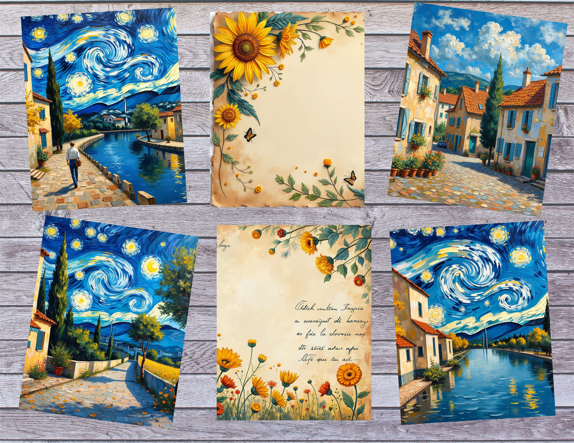 French Countryside Watercolor