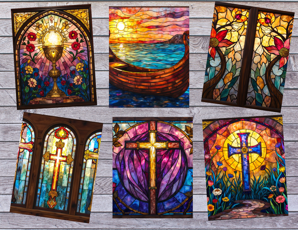 NEW Stained Glass Crosses – 18 Pages by ELISHA