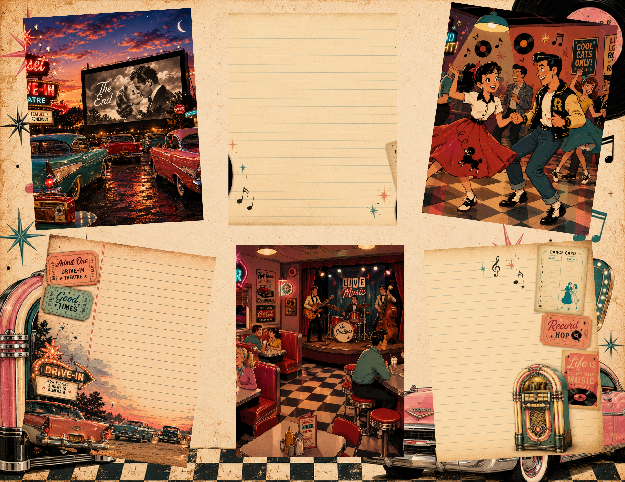 PRINT & SHIP New! Velvet & Vinyl Journal Kit ~ 21 pages by Bethany
