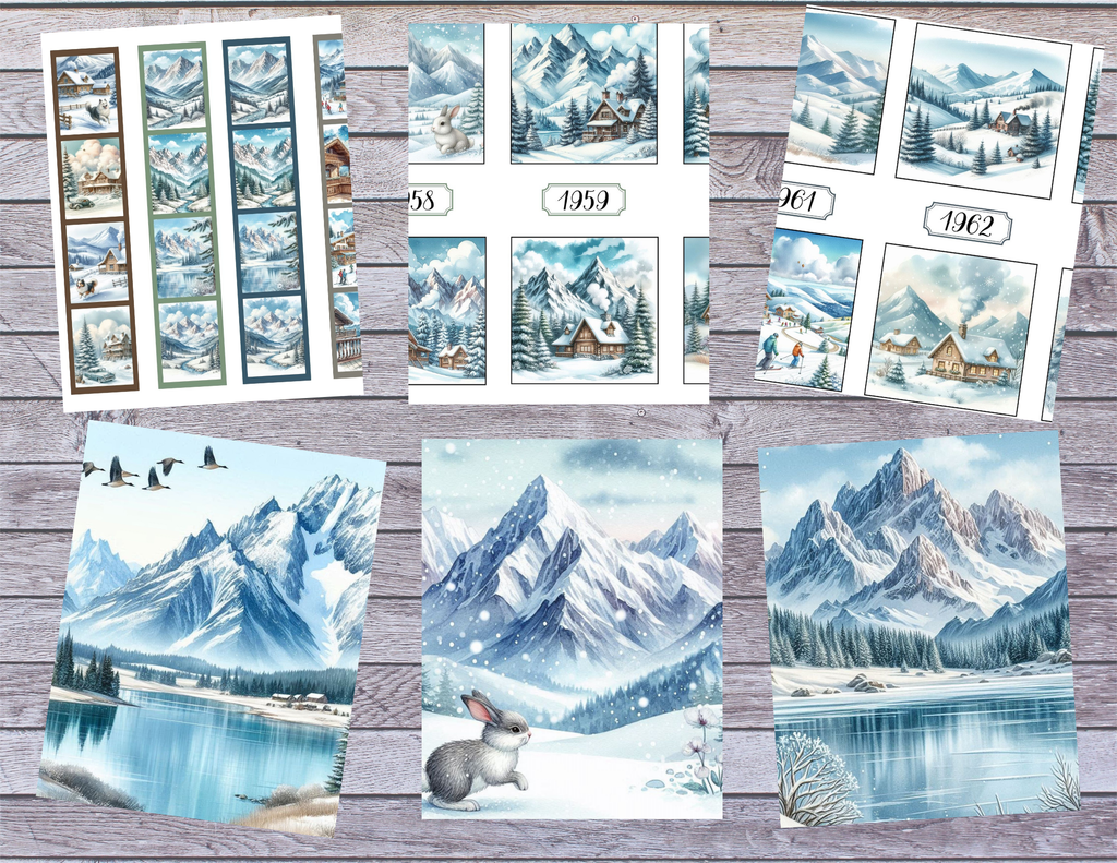 Snowy Mountain Retreat Digital Download