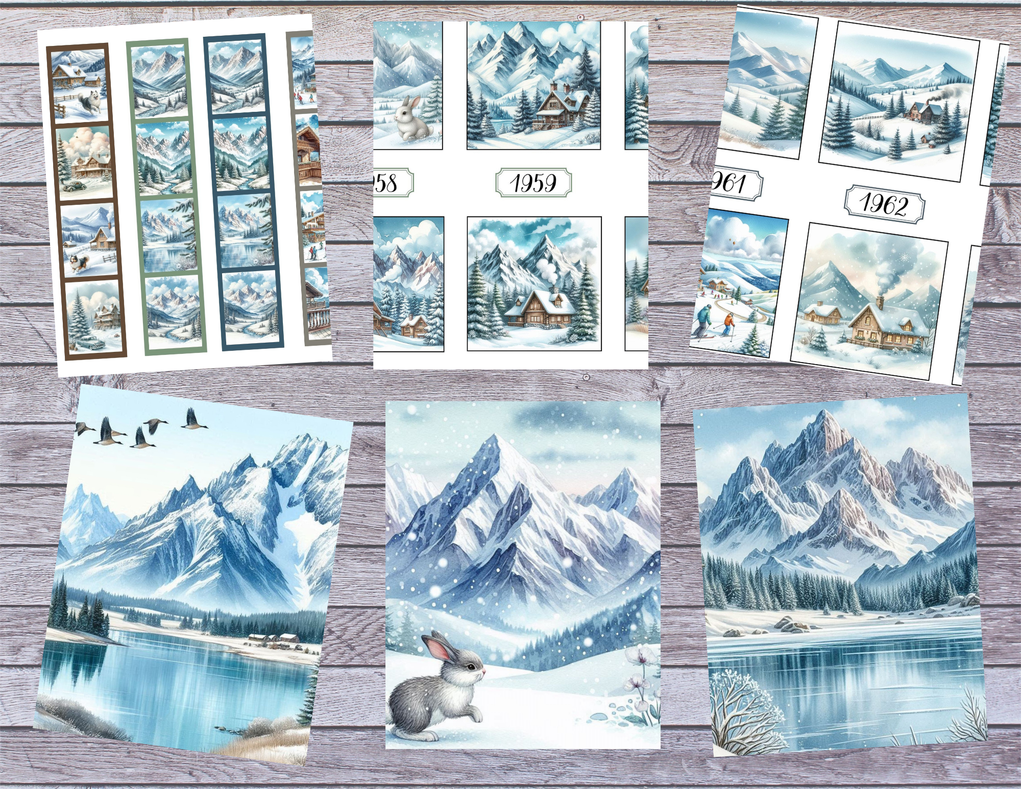 Snowy Mountain Retreat Digital Download