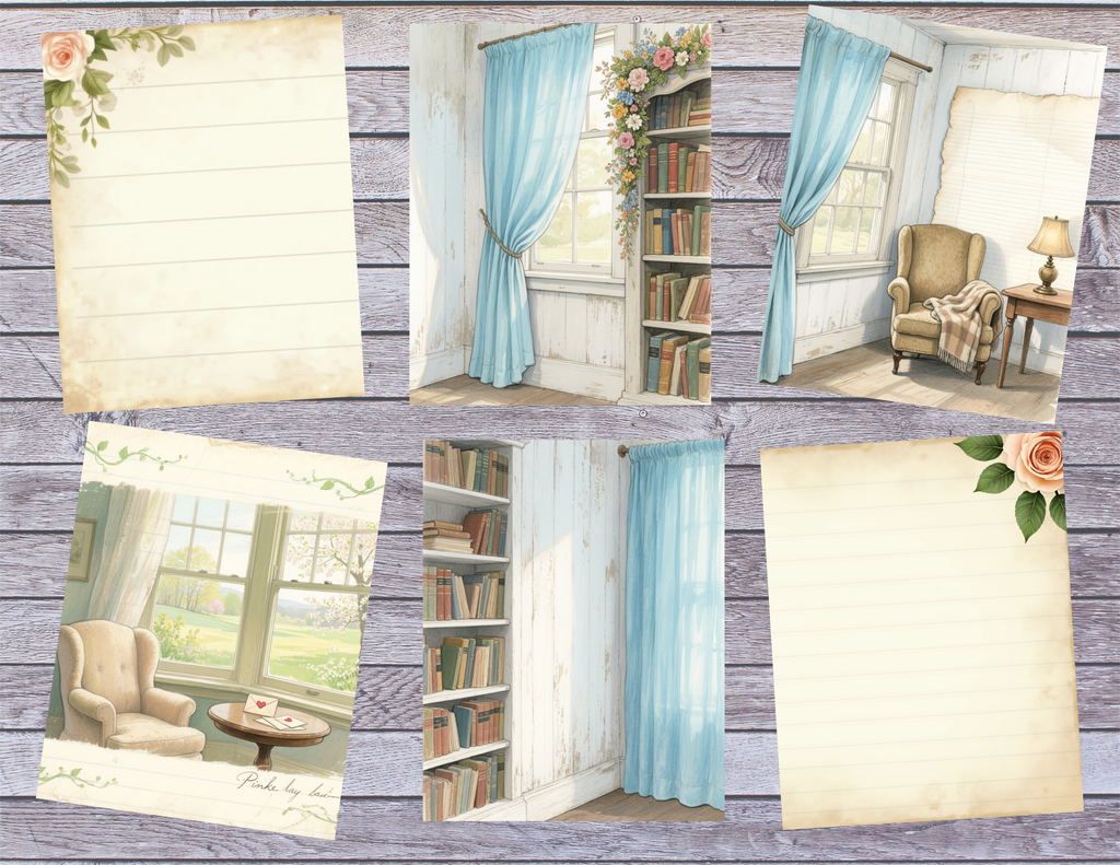 Cottage Morning Views | Vintage Cottage Journal Kit | 20 Pages by Elisha