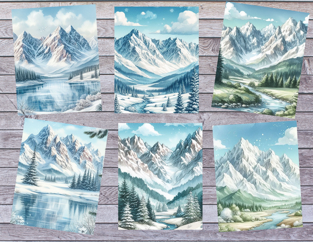 Snowy Mountain Retreat Digital Download