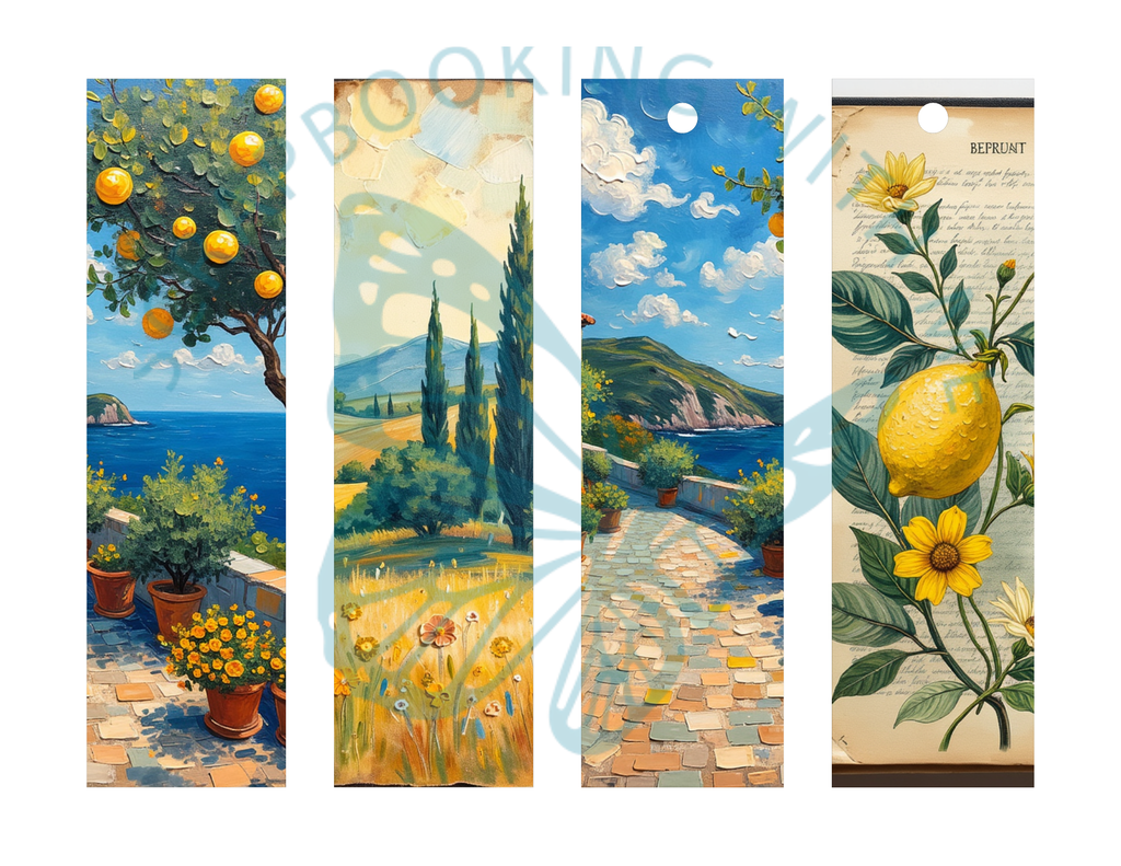 Italian Summer, Coastal Escape Journal Kit, Vintage Mediterranean by E Digital Download
