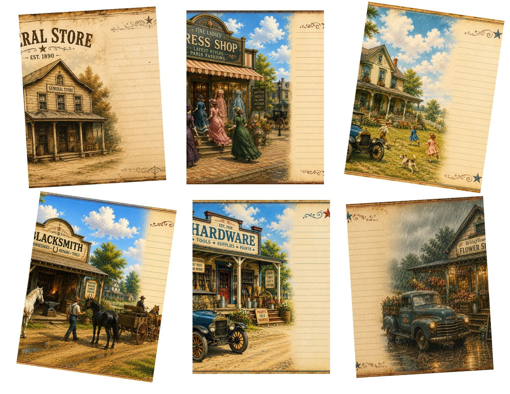 New! Old General Store Junk Journal Kit Printable by E 24 pages