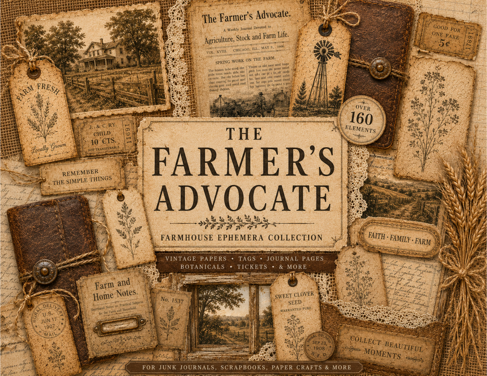 New! The Farmer's Advocate Farmhouse Digital Journal Kit ~ 28 pages by Elisha