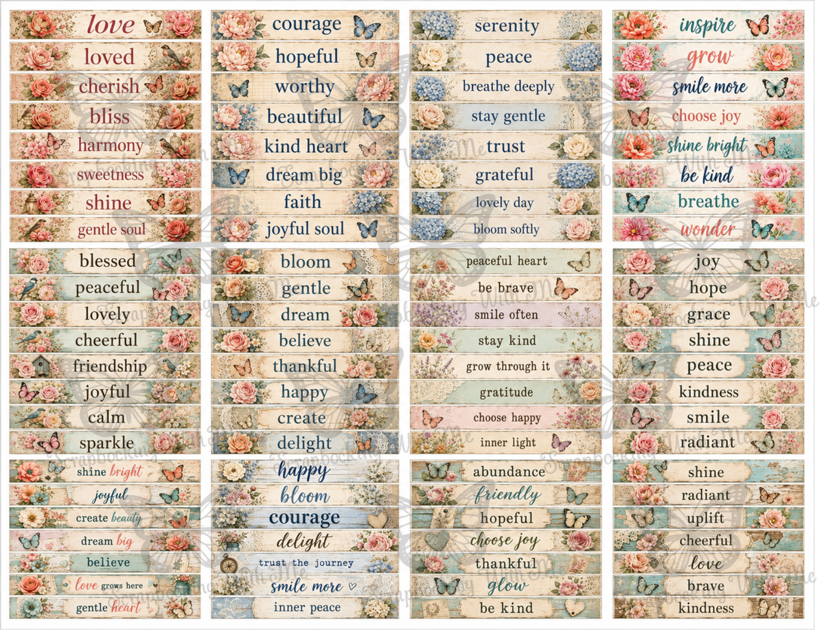 New! Variety Pack of Labels By E - Various Sizes, Shapes and Designs 8 pages