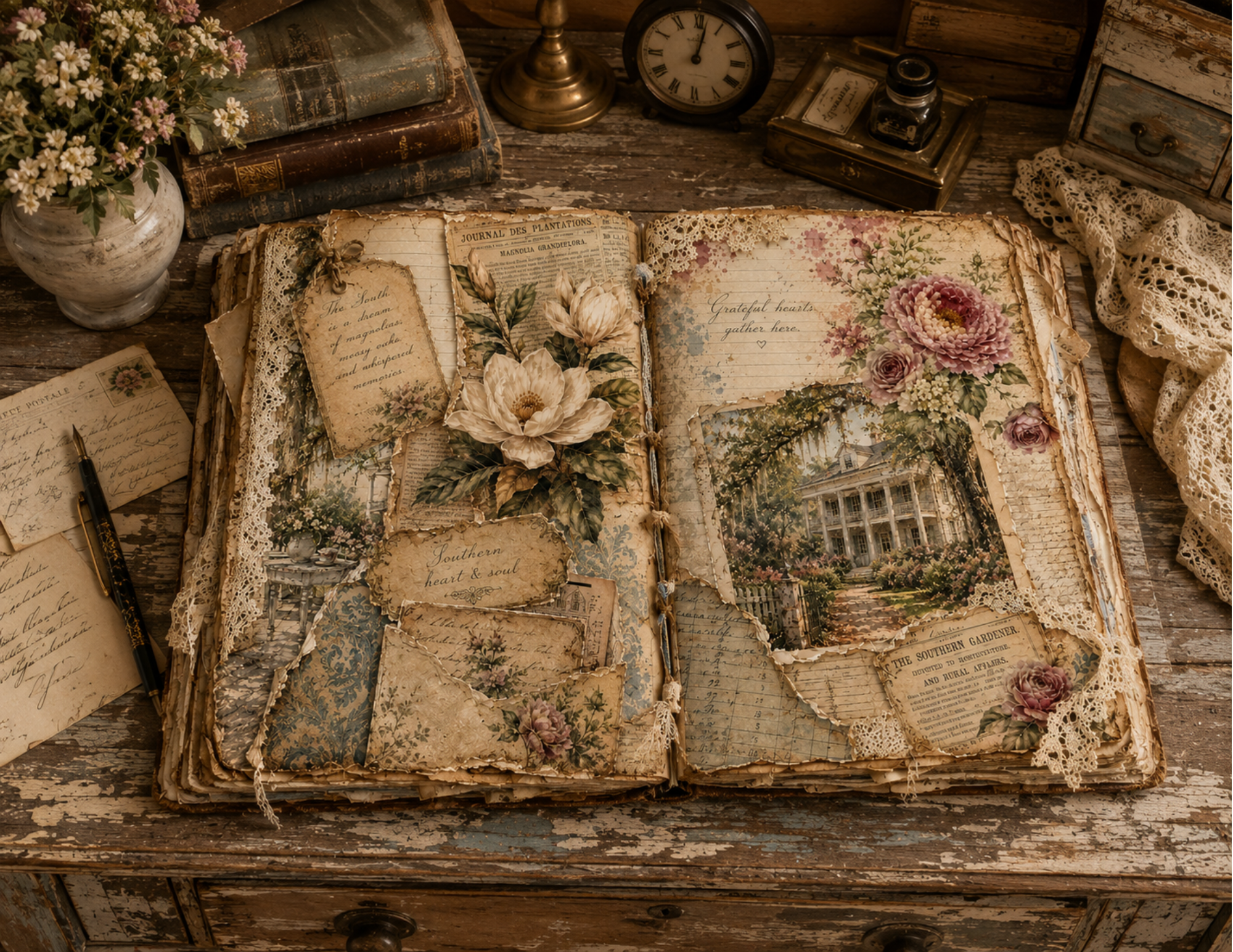 Magnolias & Southern Memories Digital Download by Elisha - 28 pages