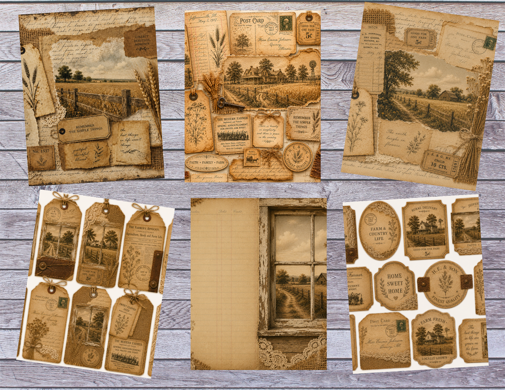 New! The Farmer's Advocate Farmhouse Digital Journal Kit ~ 28 pages by Elisha