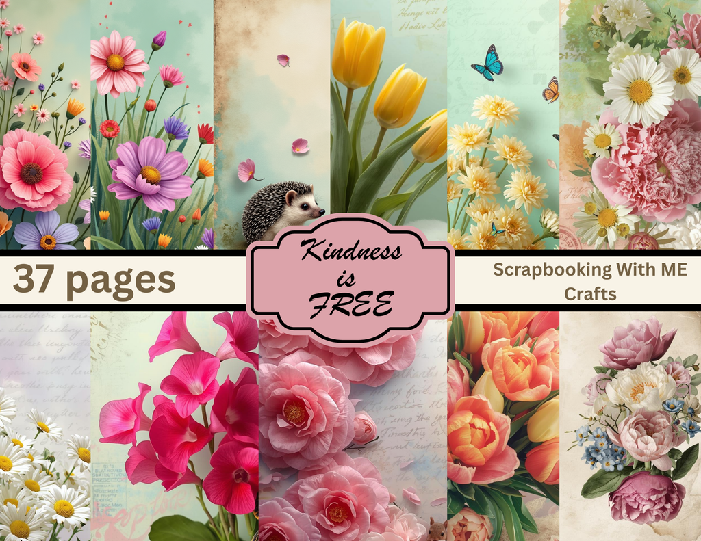 PRINT AND SHIP February Journal Collection - 67 pages printed - "Kindness is FREE" by Design Team and E