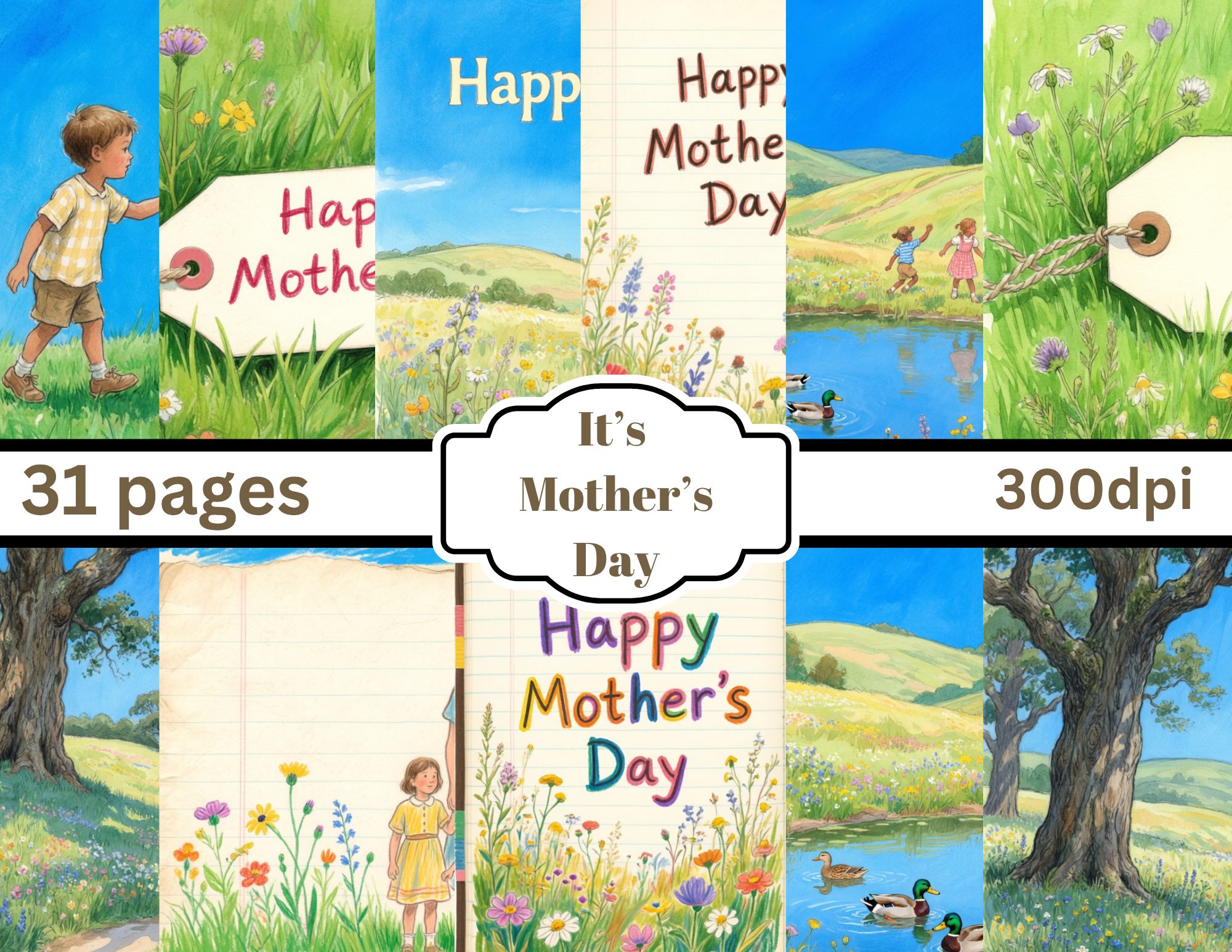 New! It’s Mother’s Day Digital Journal Kit ~ 31 pages by Elisha