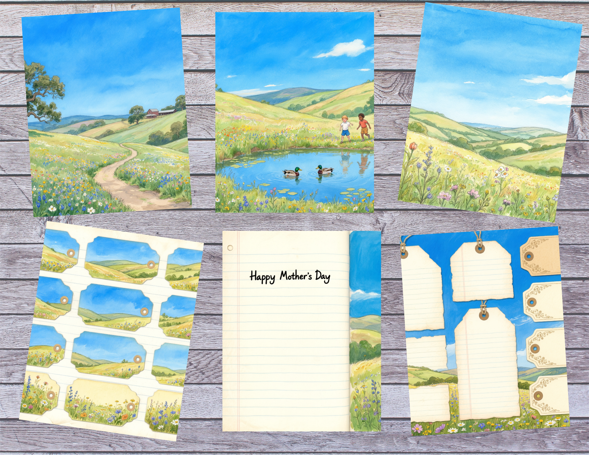 PRINT & SHIP New! It’s Mother’s Day Journal Kit ~ 31 pages by Elisha