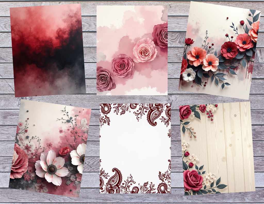 The Color Red – Printable Junk Journal Kit (32 Pages)