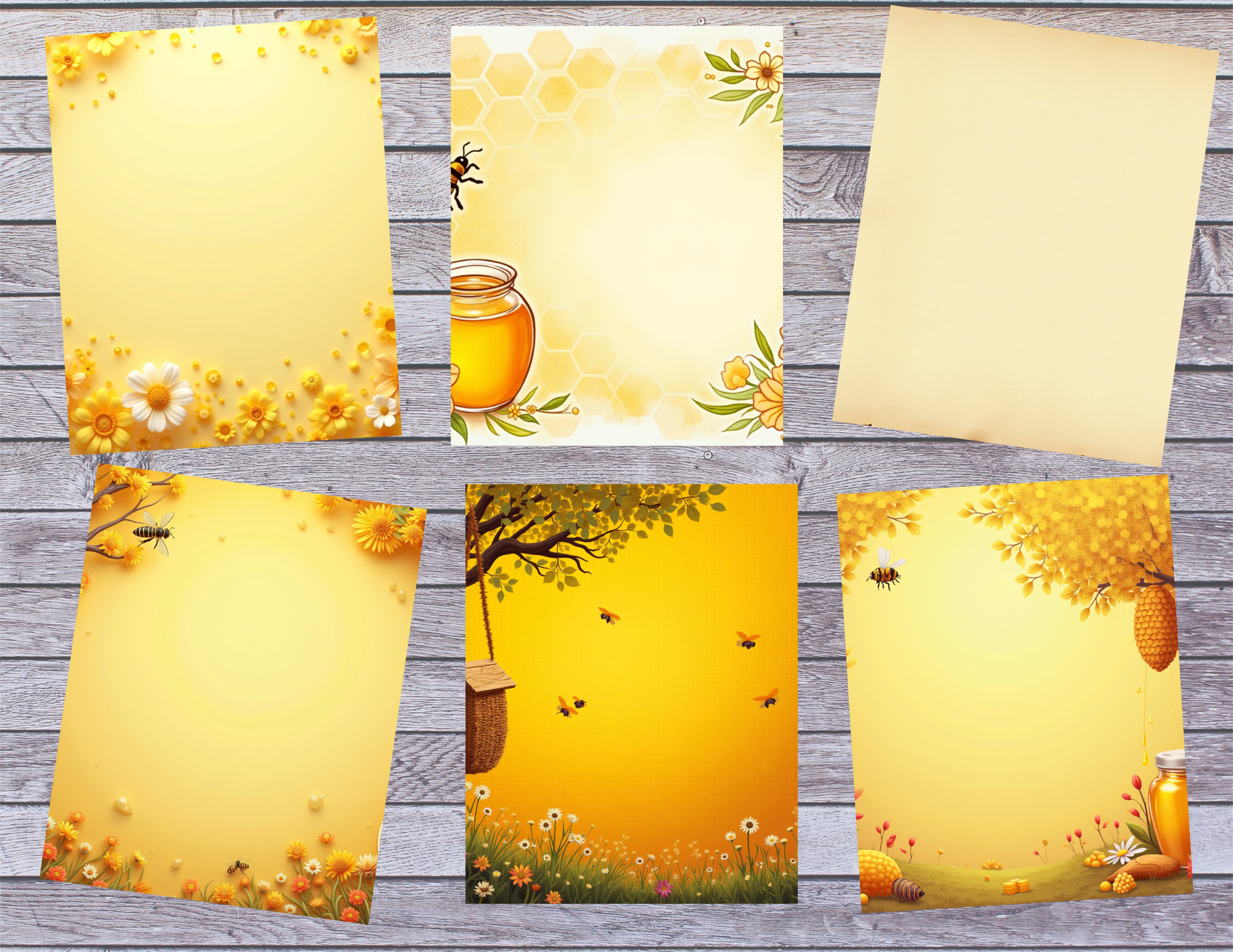 Sweet as Honey – Honey Bee Junk Journal Pages  (32 Pages)