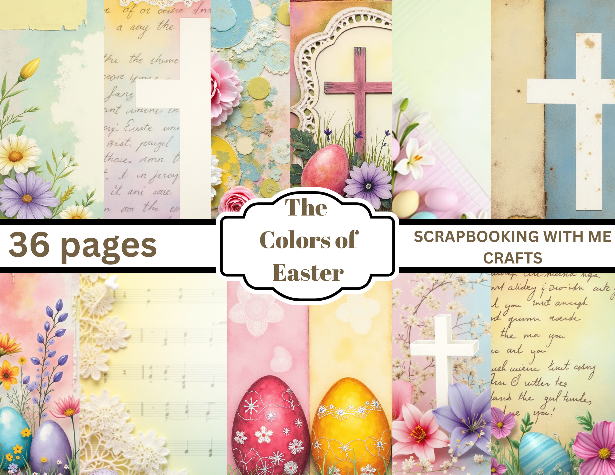 The Colors of Easter – Faith-Inspired Vintage Easter Digital Journal Collection by elisha