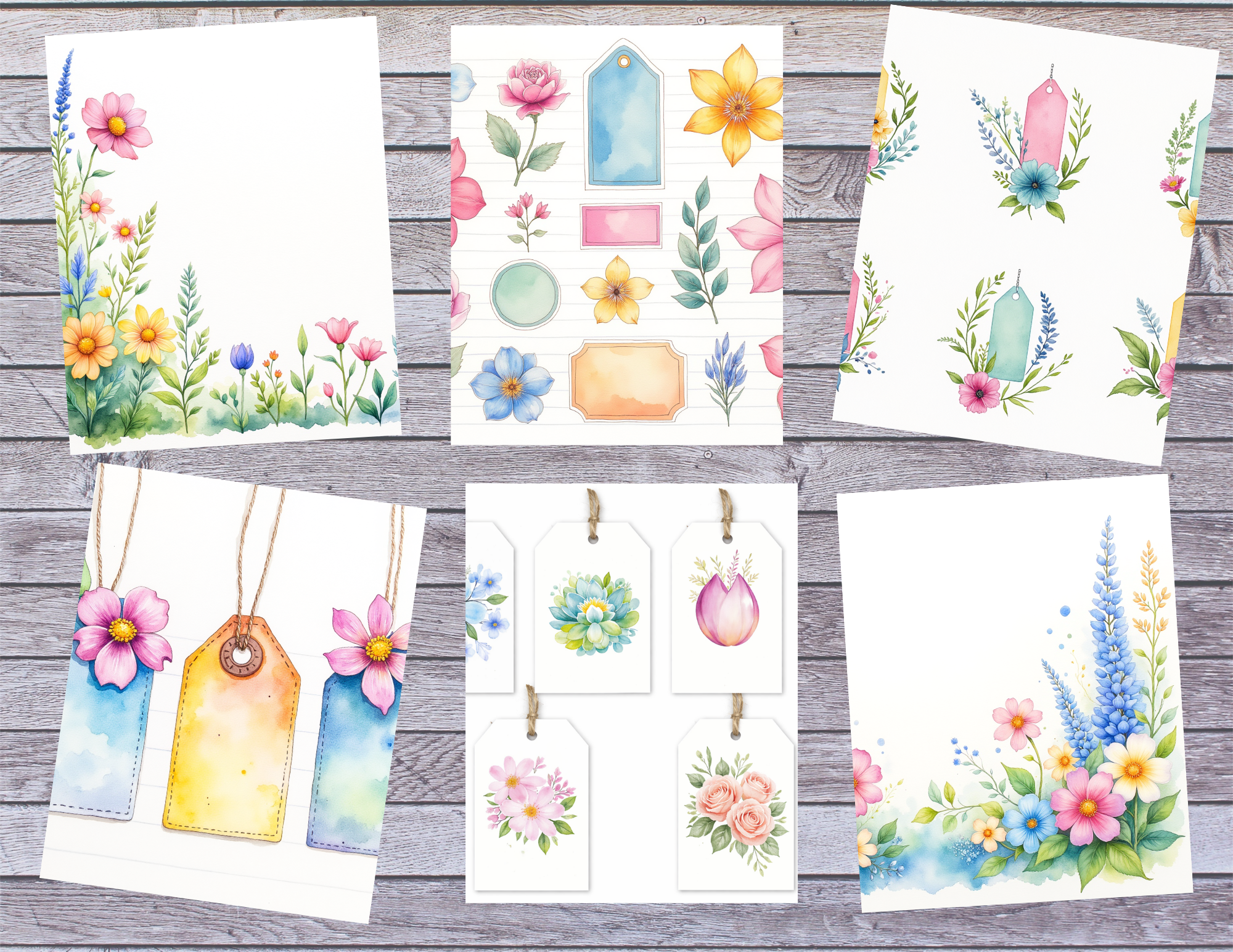 Blooms in Spring Journal Kit ~ 40 Digital Pages by Elisha