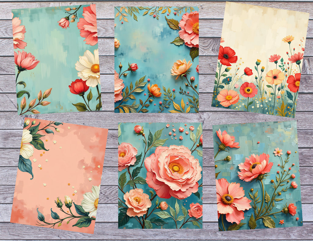 E’s Timeless In Teal Digital Download – 102 Page Journal & Ephemera Collection