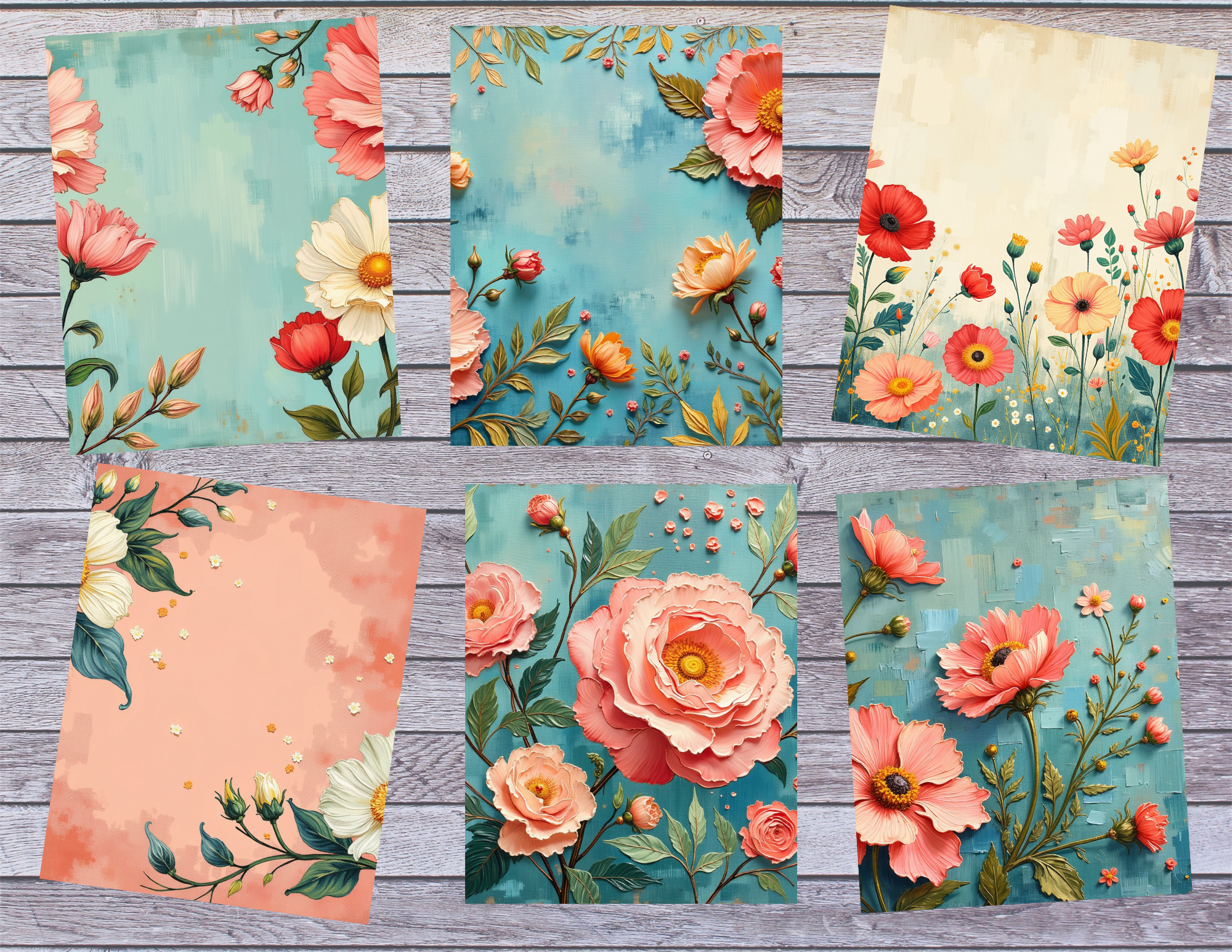 E’s Timeless In Teal Digital Download – 102 Page Journal & Ephemera Collection