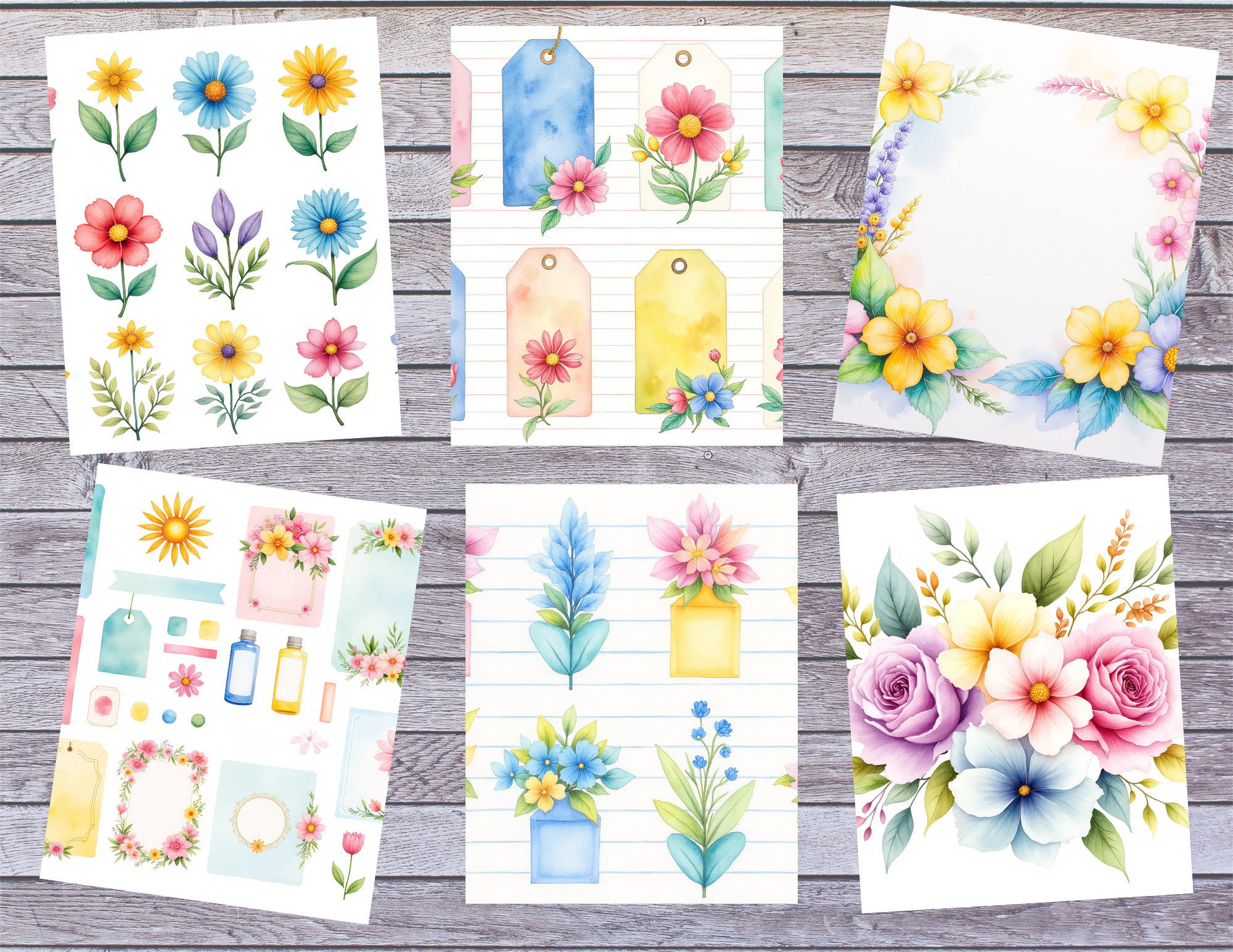 Blooms in Spring Journal Kit ~ 40 Digital Pages by Elisha