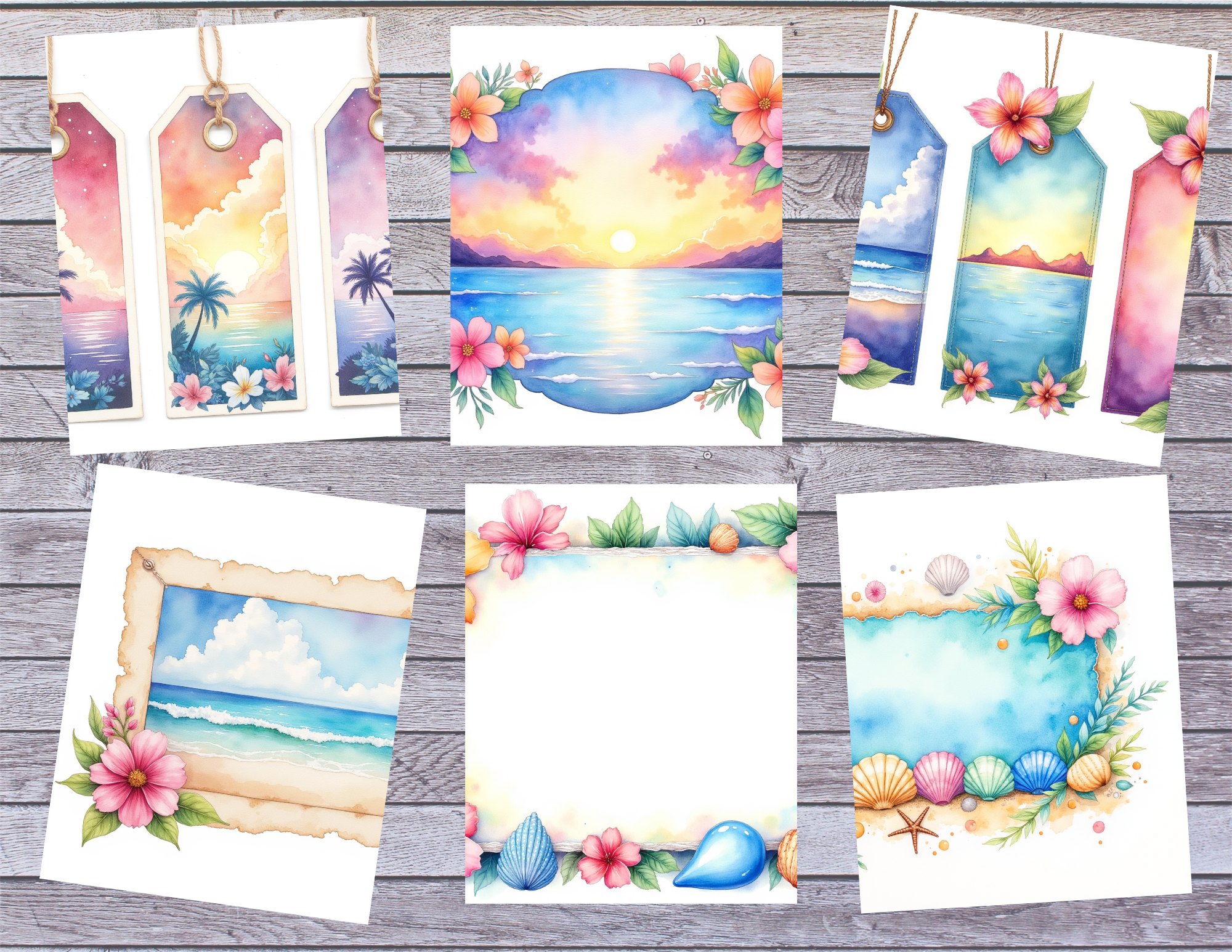 Caribbean Paradise Journal Kit - 43 Digital Journal Pages by Elisha
