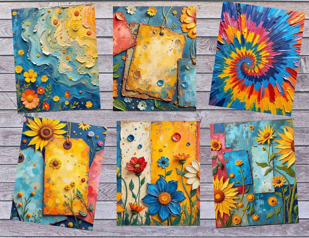 Watercolor Garden Mixed Media Kit – 43 Pages by Elisha