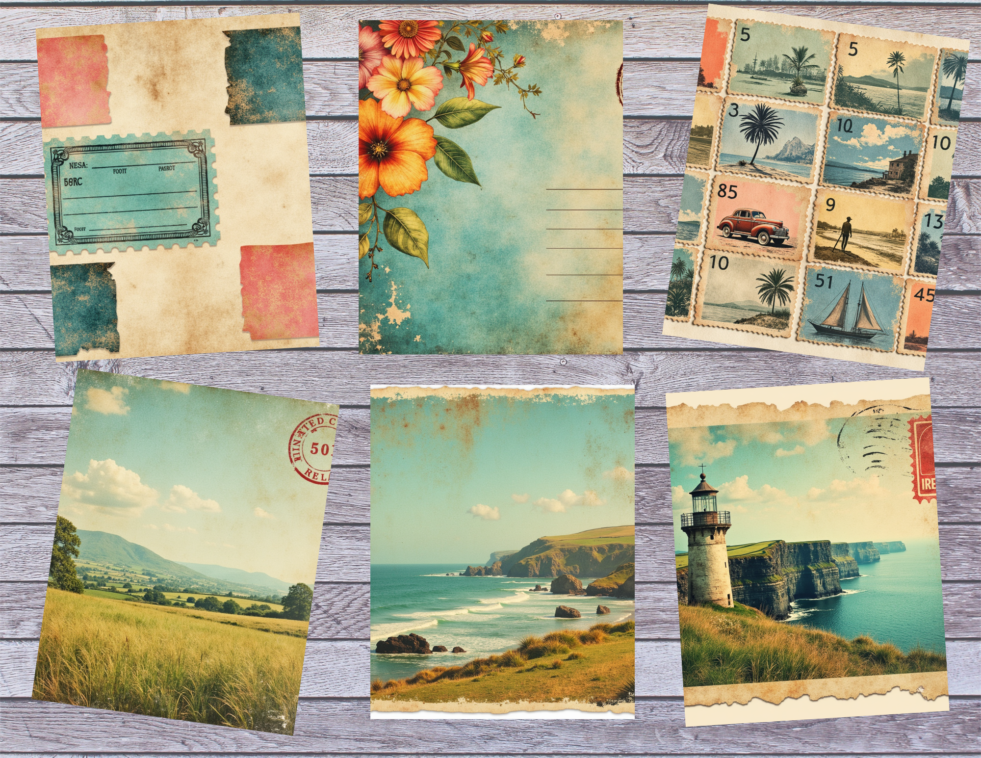 PRINT & SHIP New! European Vacation Pt. 1 Journal Kit ~ 24 pages by Elisha