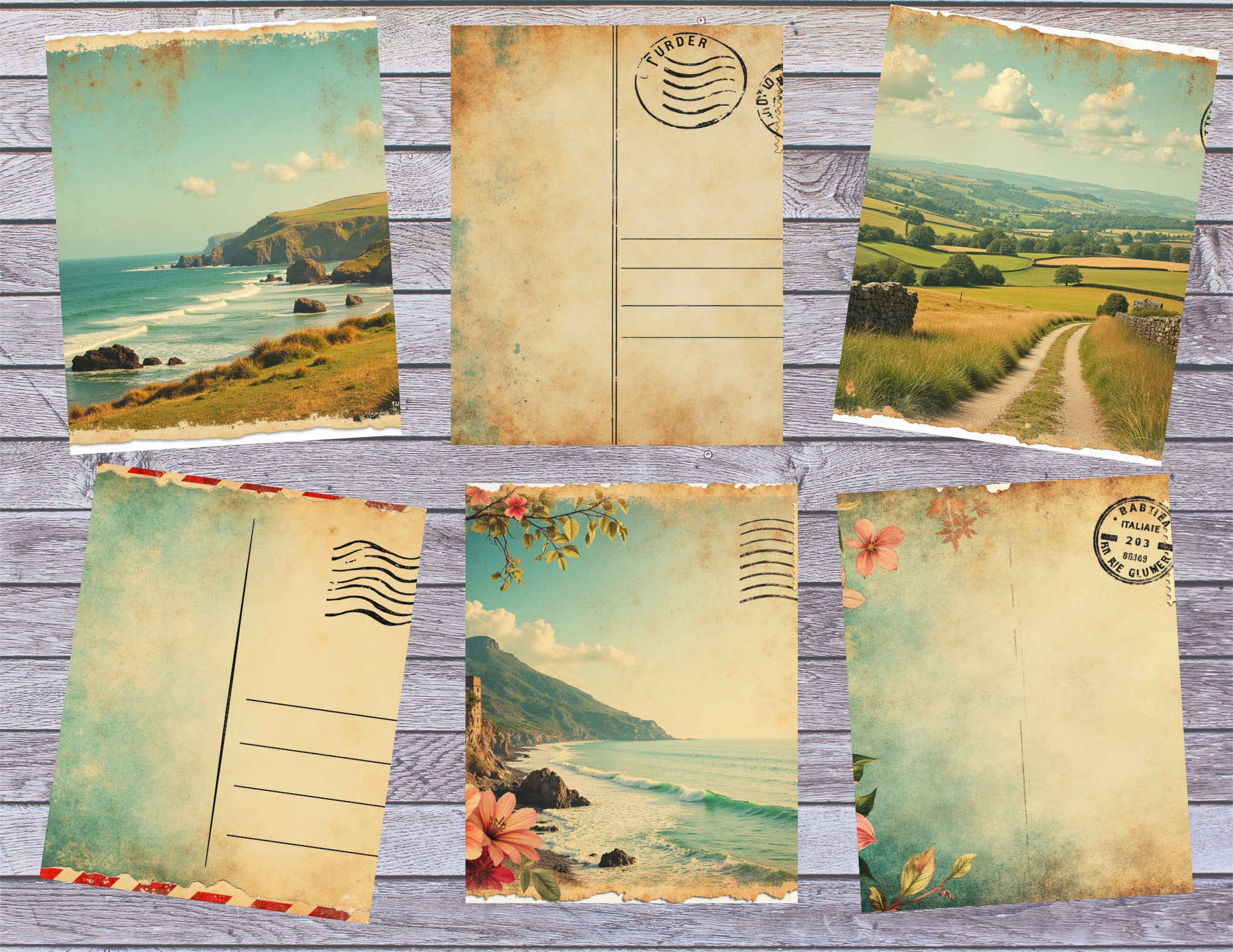 PRINT & SHIP New! European Vacation Pt. 2 Journal Kit ~ 22 pages by Elisha