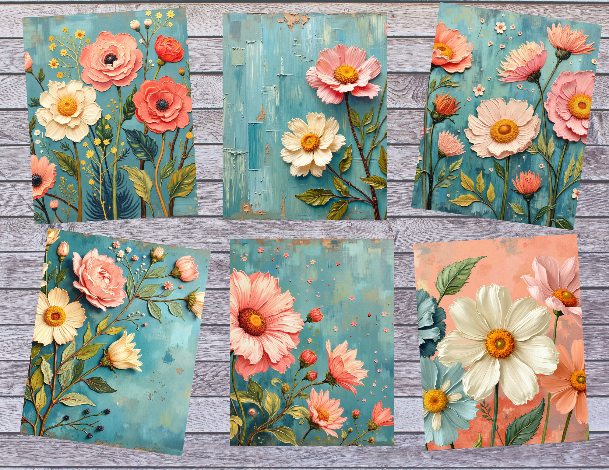 E’s Timeless In Teal Digital Download – 102 Page Journal & Ephemera Collection
