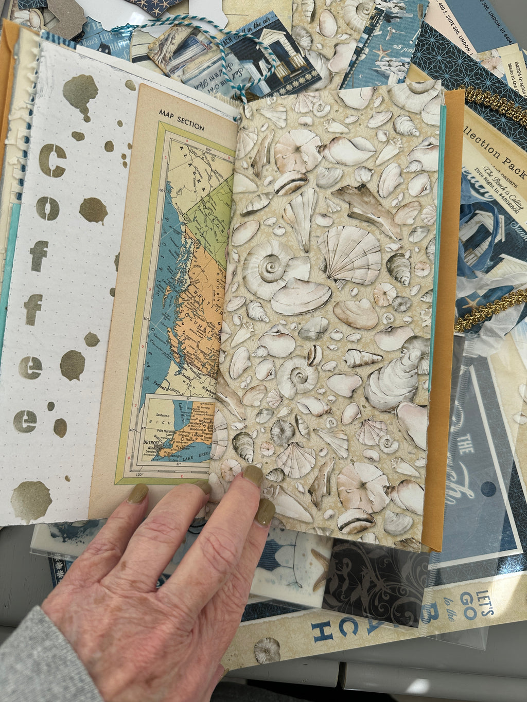 E’s Destash! The Beach Is Calling – Handmade Journal & Deluxe Finishing Kit