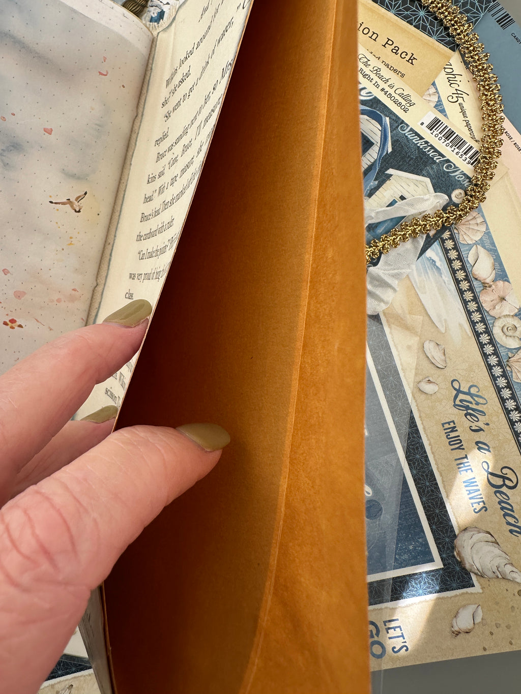 E’s Destash! The Beach Is Calling – Handmade Journal & Deluxe Finishing Kit