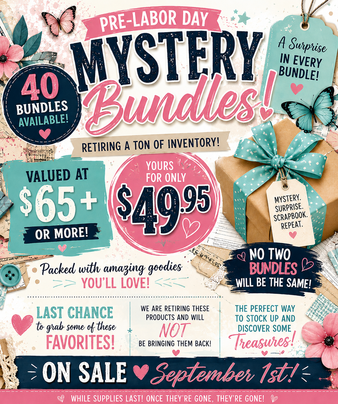 New! Pre-Labor Day Mystery Bundles