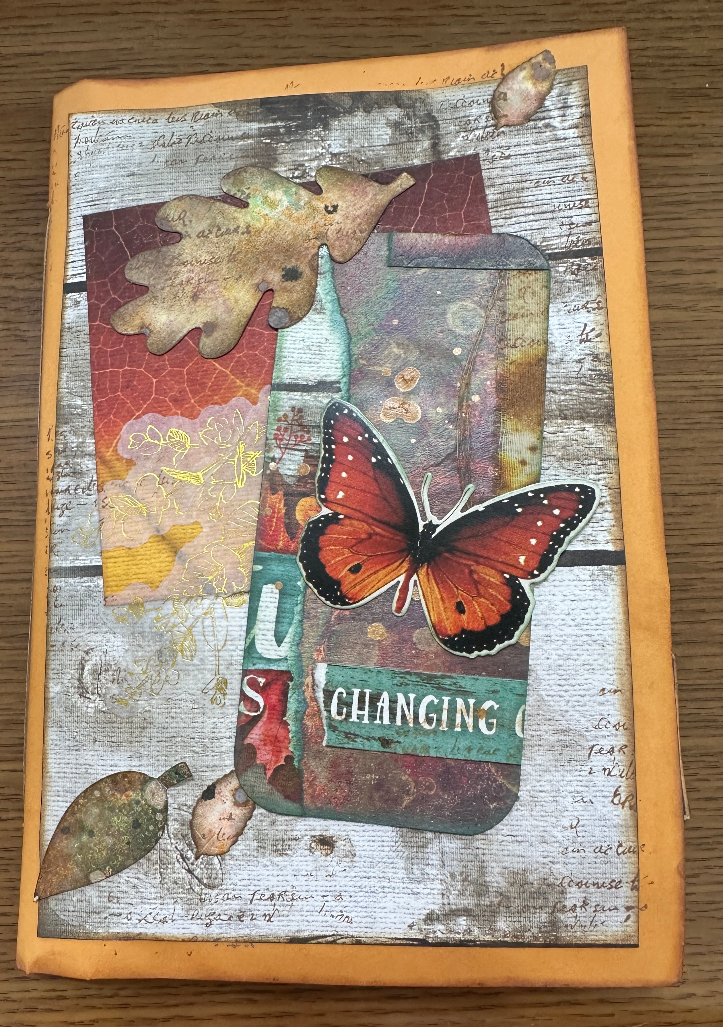 New! M & E's Crafty Creations Handmade - Melina - Fall Butterfly Journal