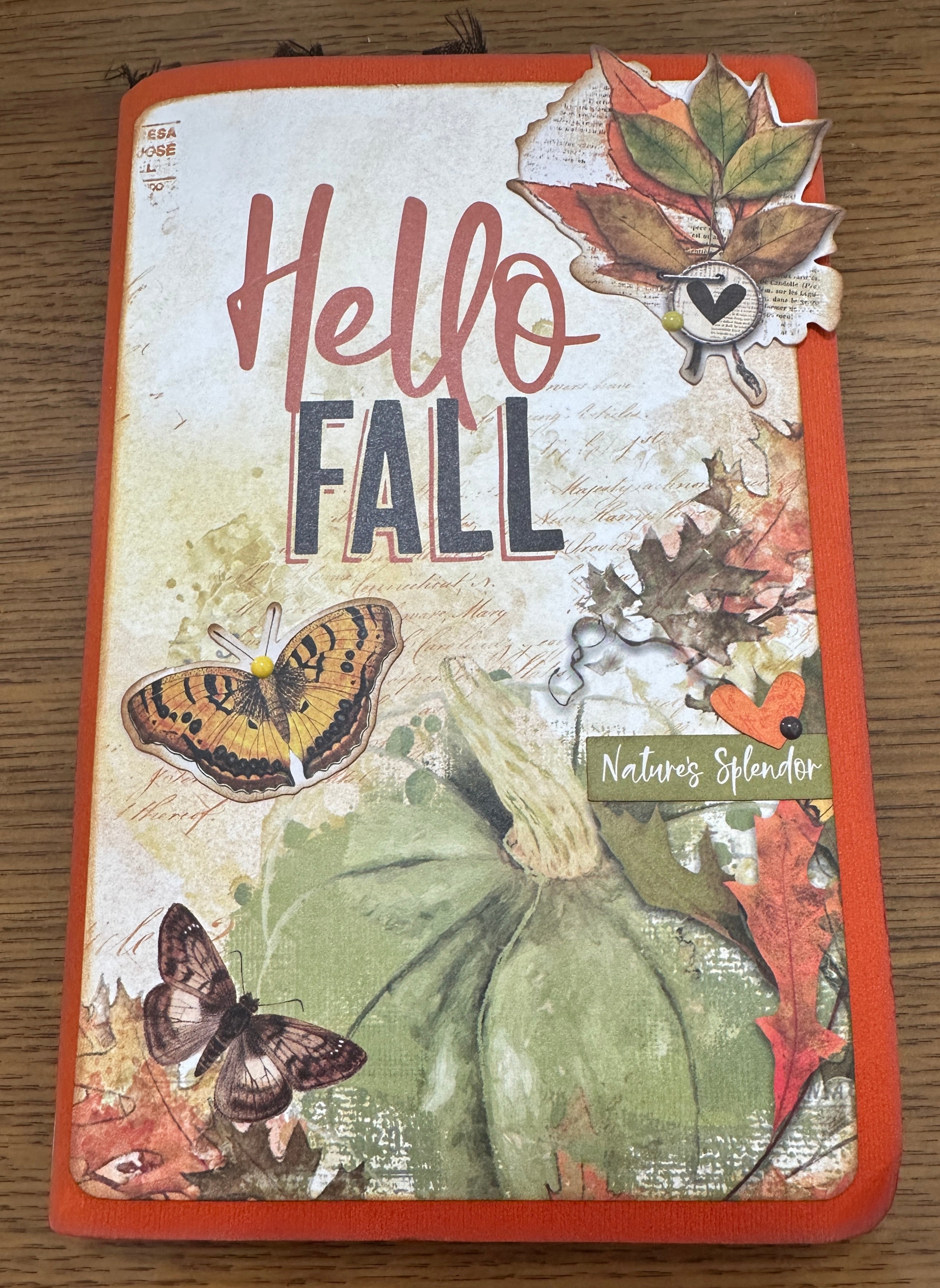 New! M & E's Crafty Creations Handmade - Melina - Hello Fall Journal