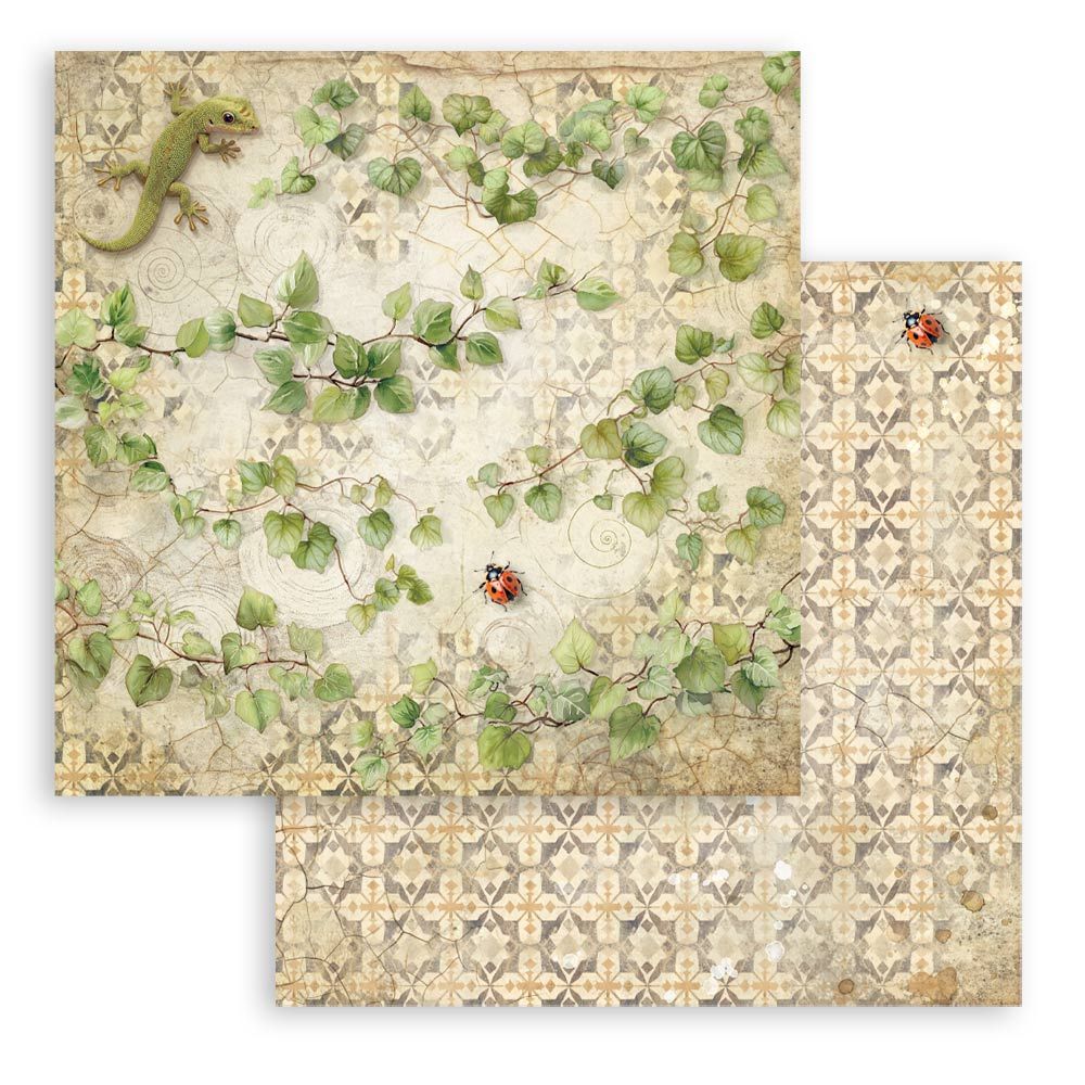 New! Stamperia All Around Scrapbooking Double-Sided Paper Pad 8"X8" 10/Pkg