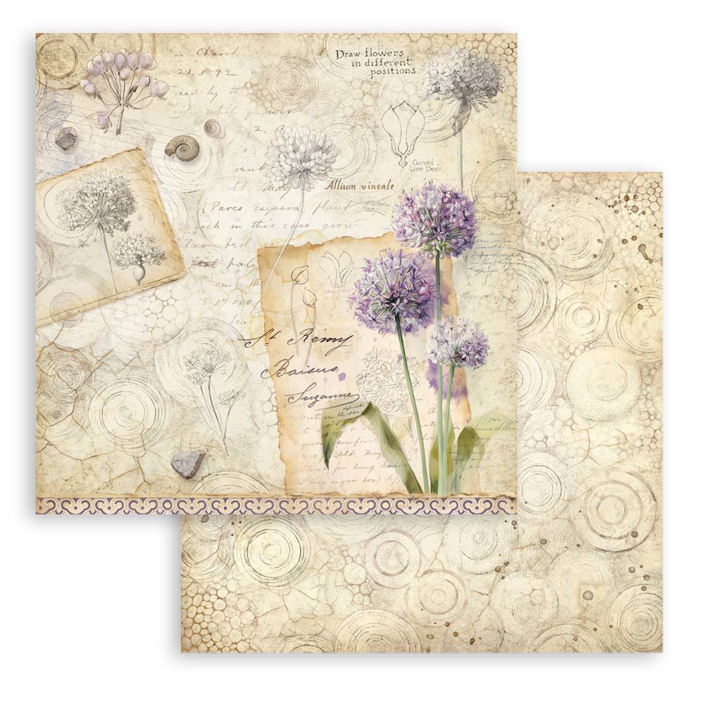 New! Stamperia All Around Scrapbooking Double-Sided Paper Pad 8"X8" 10/Pkg