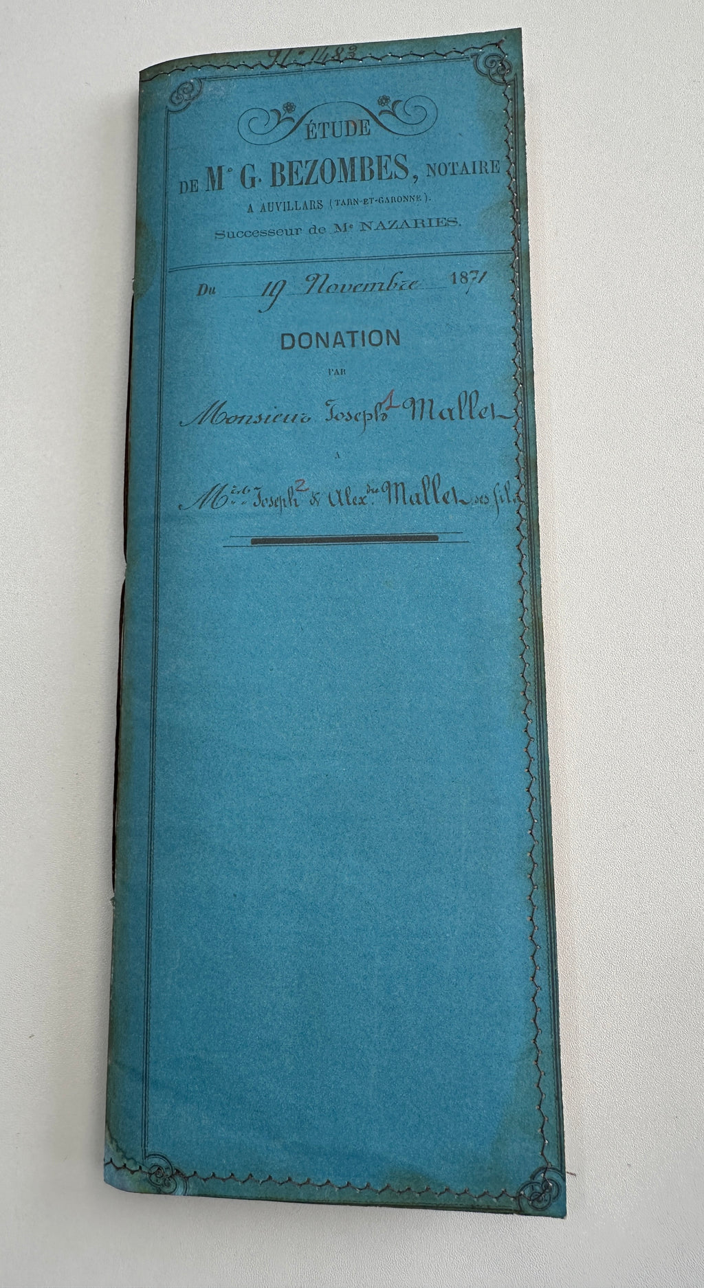 E's Destash Document Journal with Original documents and large pack of original vintage documents and embellishments