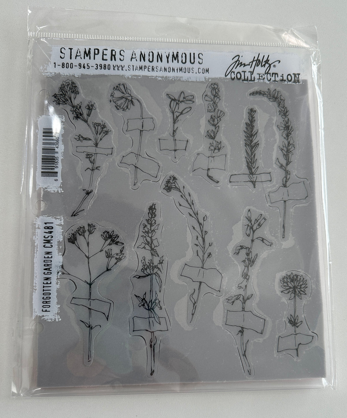 E's Destash - Brand New Stamp Set by Stampers Anonymous Forgotten Garden CMS481